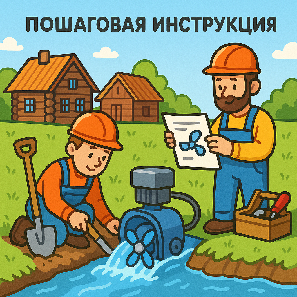Пошаговая инструкция по установке микро-ГЭС в деревне/селе (РФ)